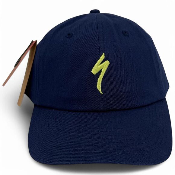 NEW Specialized S-Logo 6 Panel Dad Hat Snapback Deep Marine Blue - Picture 2 of 10